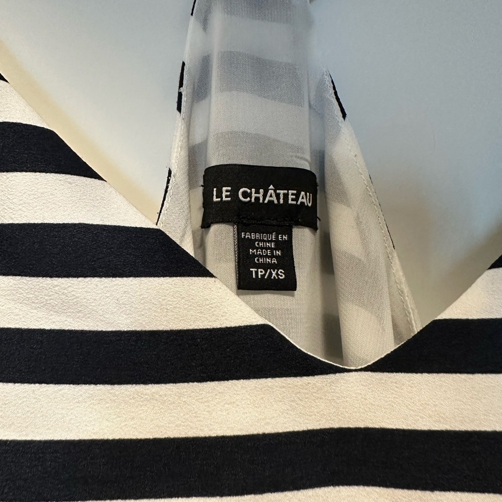 Le Château Blue and White Striped Top